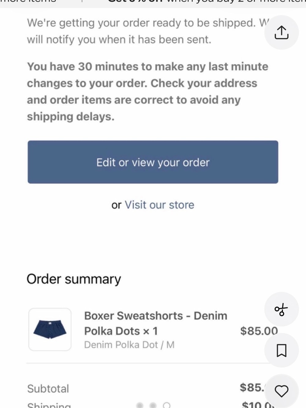 PARKE POLKA SHORTS